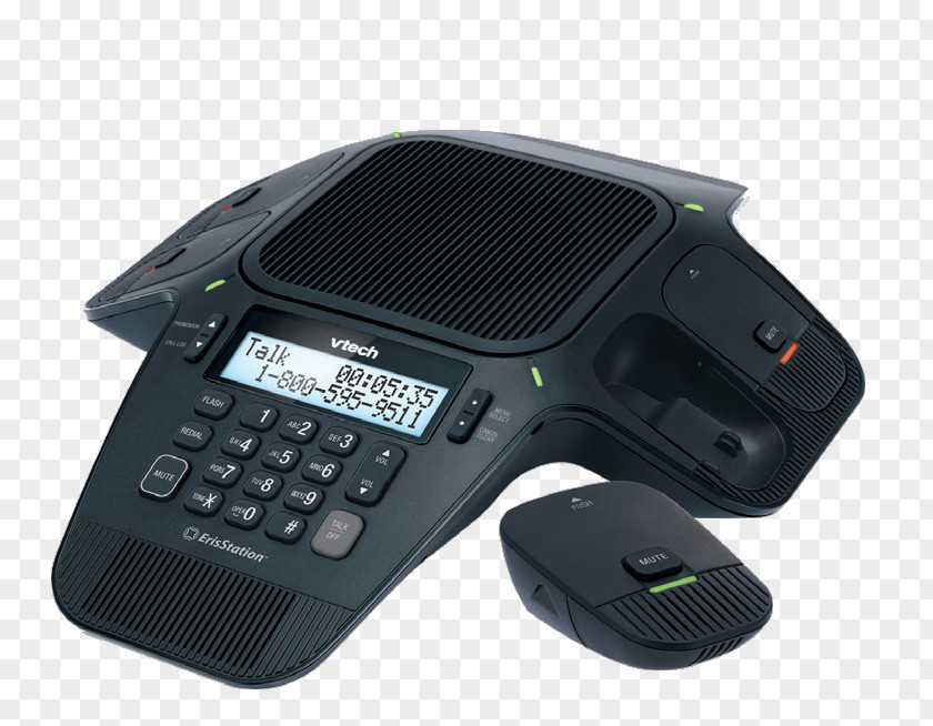 Microphone VTech VCS704 Conference Call Speakerphone Digital Enhanced Cordless Telecommunications PNG