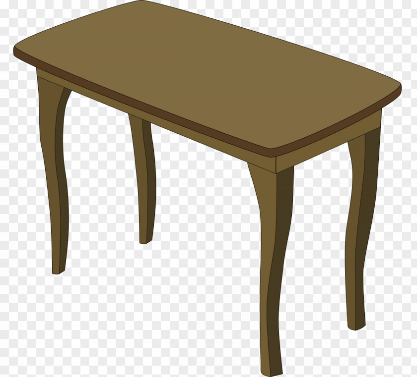 Vector Cartoon Home Wooden Tables Table Bedroom Furniture Clip Art PNG