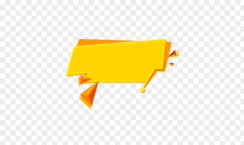 Vector Yellow Text Label Tag Box PNG