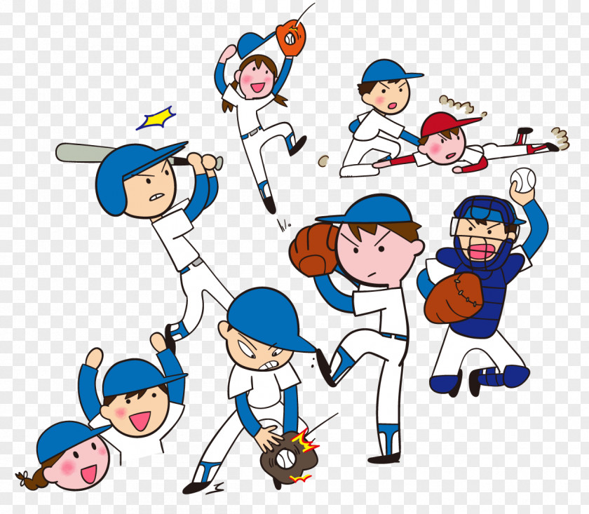 Baseball Catcher Pitcher Illustration Slide PNG