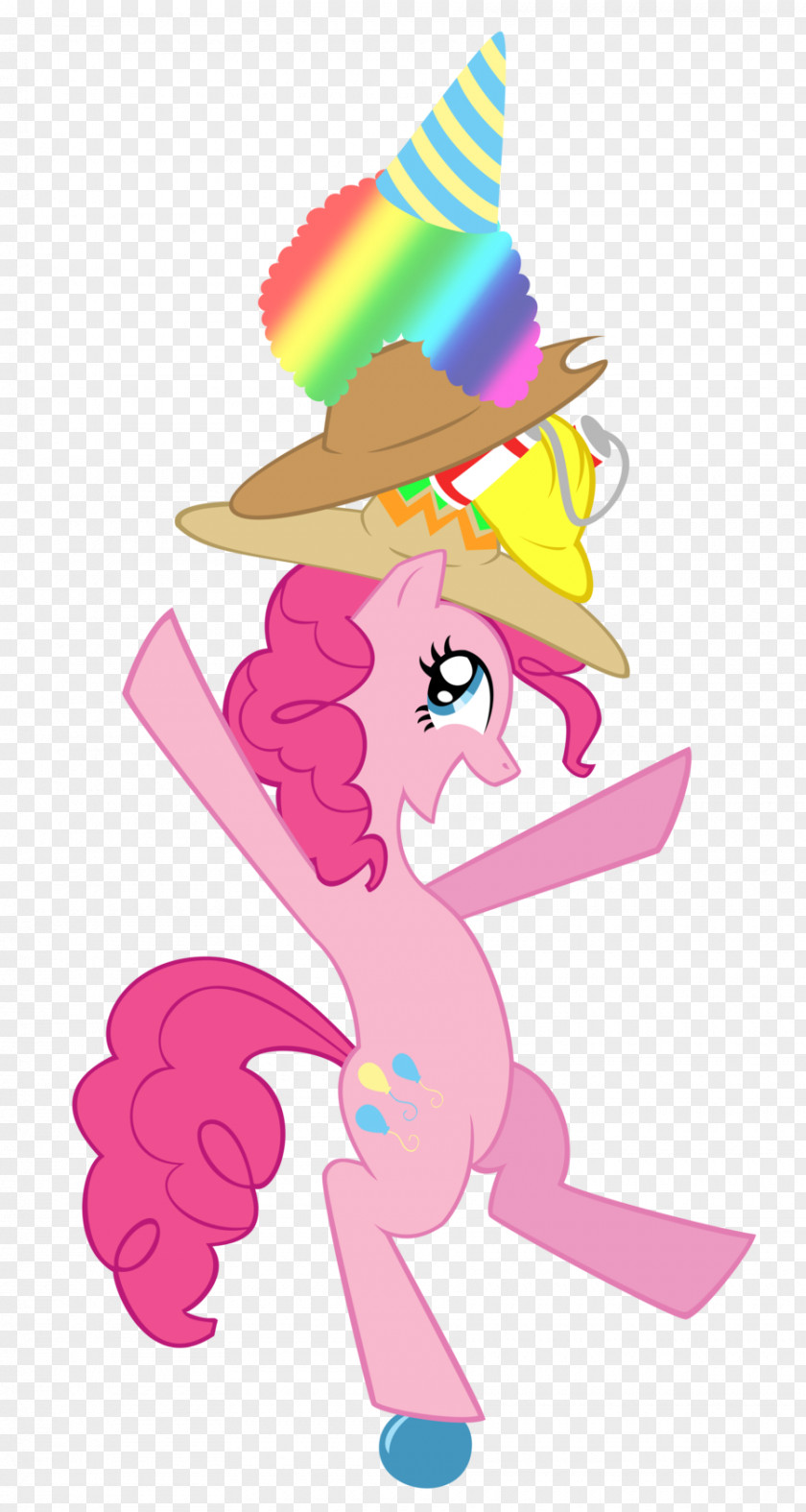 Party Pony Hat Pinkie Pie Rainbow Dash Applejack PNG