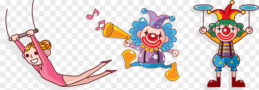 Cartoon Clown Circus Stock Photography Illustration PNG