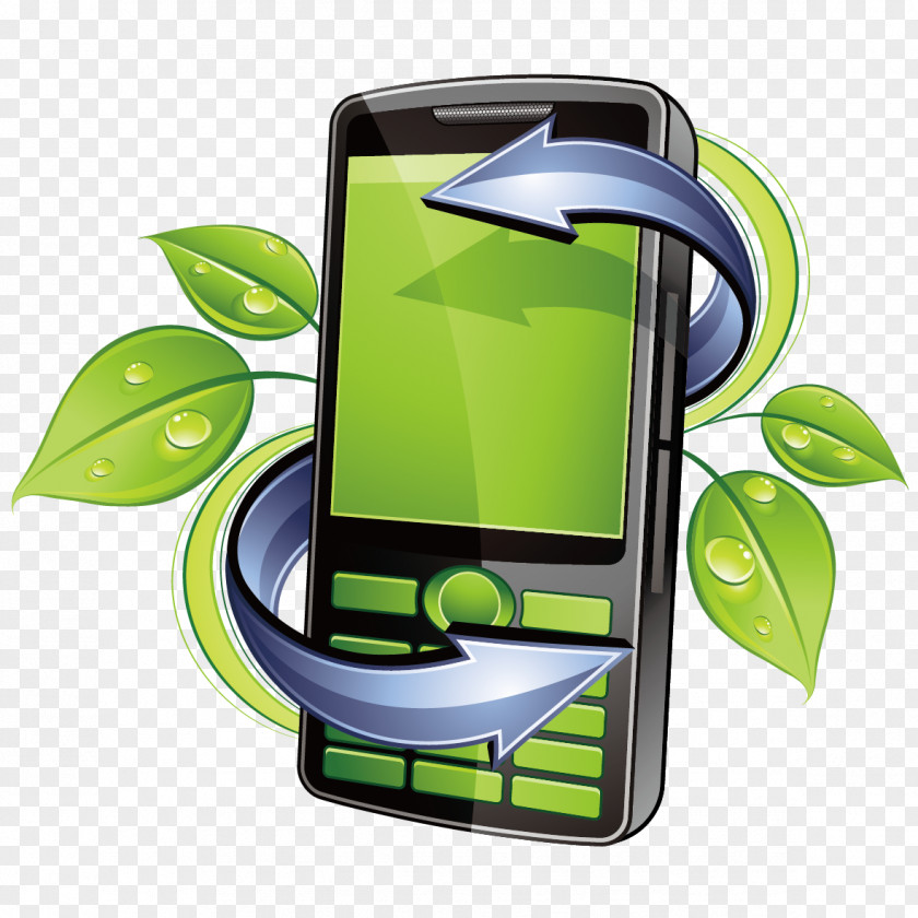 Phone And Greenery Mobile Recycling Smartphone ReCellular PNG