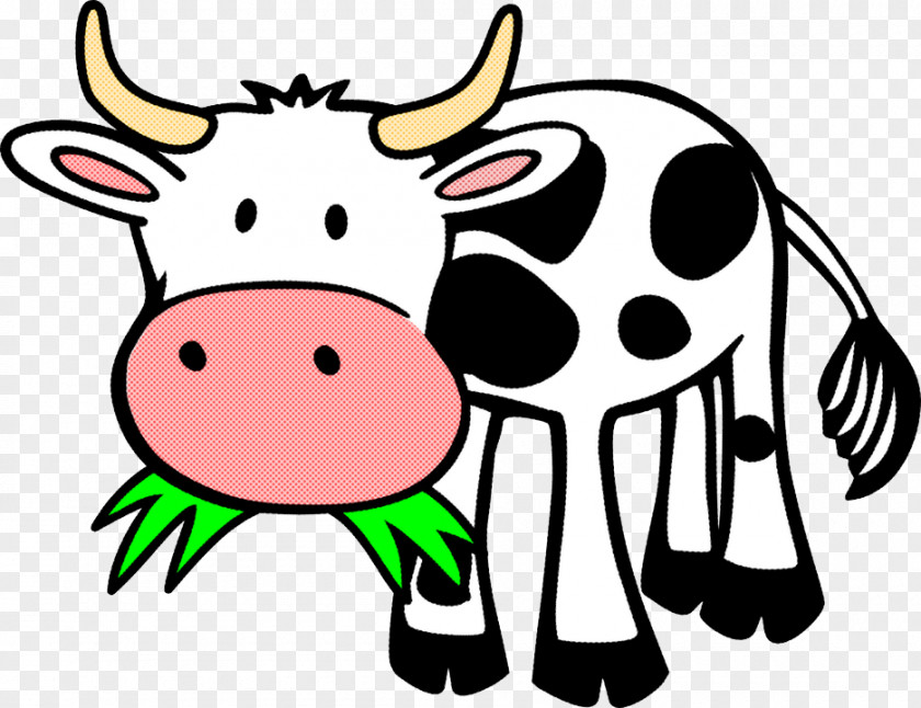 Working Animal Livestock Clip Art Cartoon Bovine Snout Dairy Cow PNG