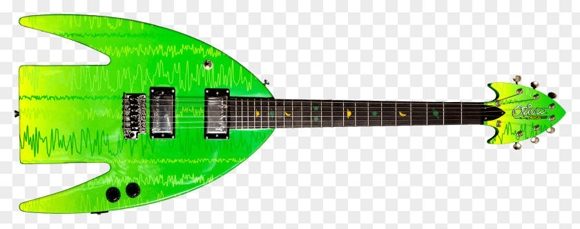 Electric Guitar Acoustic-electric Green Acoustic PNG