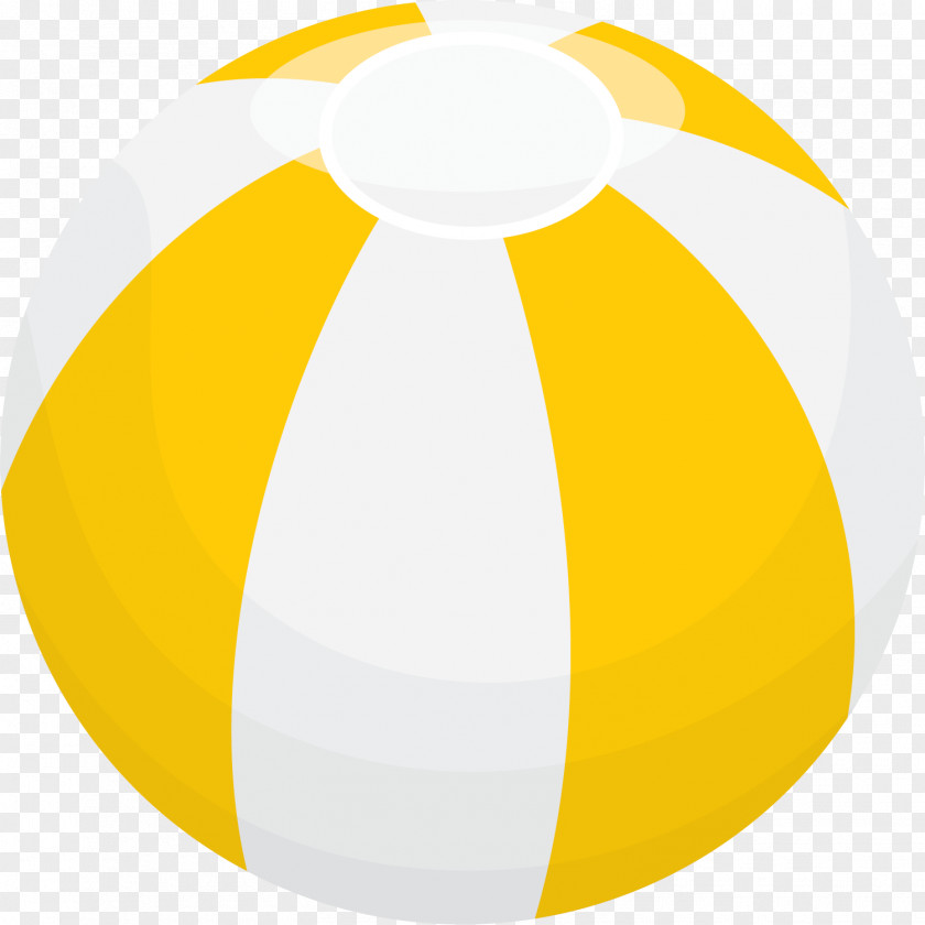 Hand Painted Yellow Ball PNG