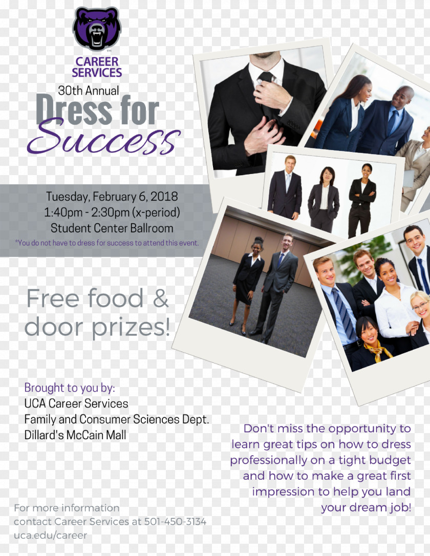 Interview Flyer University Of Central Arkansas Advertising Public Relations Dress PNG
