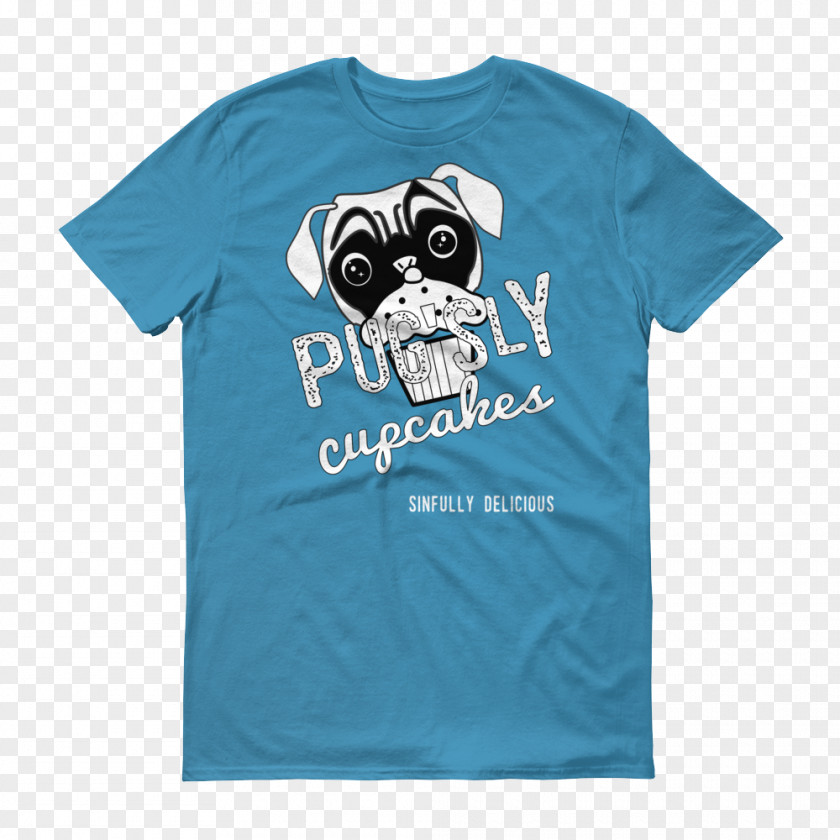 Pug Cupcakes T-shirt Dog Sleeve Font PNG