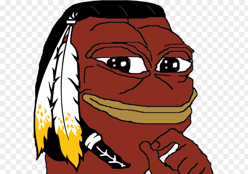 Redskin Pepe The Frog /pol/ Internet PNG