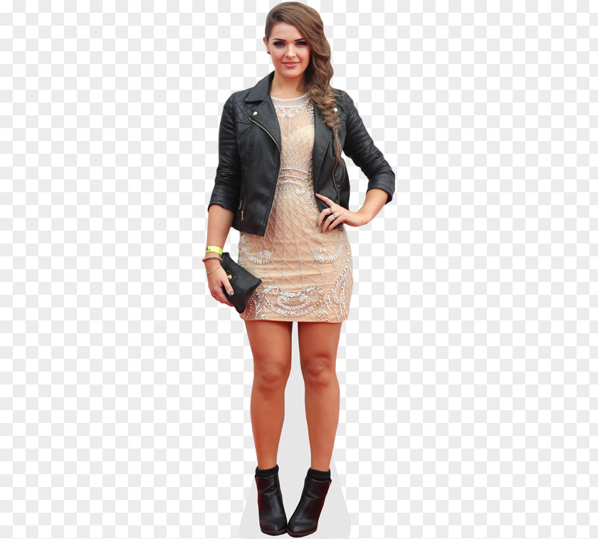 Bollywood Stars In Real Life Anna Passey Leather Jacket Standee Paperboard PNG