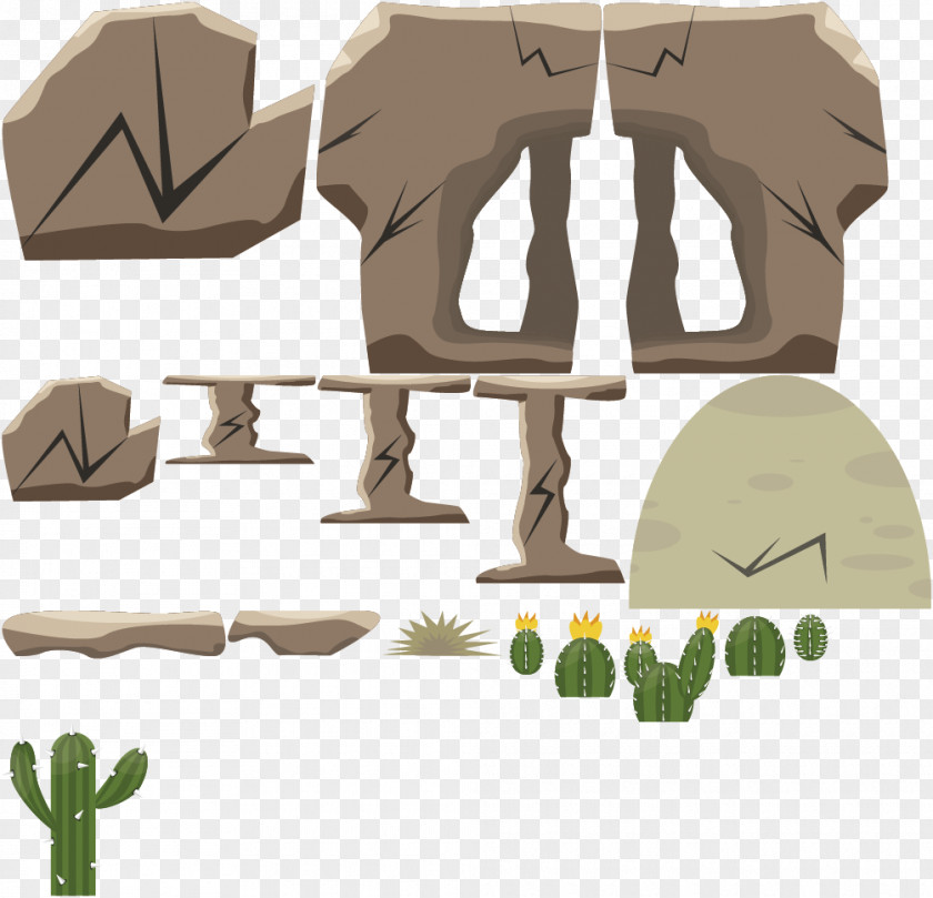 Desert Rocks Clip Art PNG