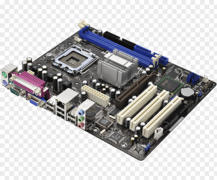 Intel LGA 775 MicroATX Motherboard ASRock 775i65G PNG
