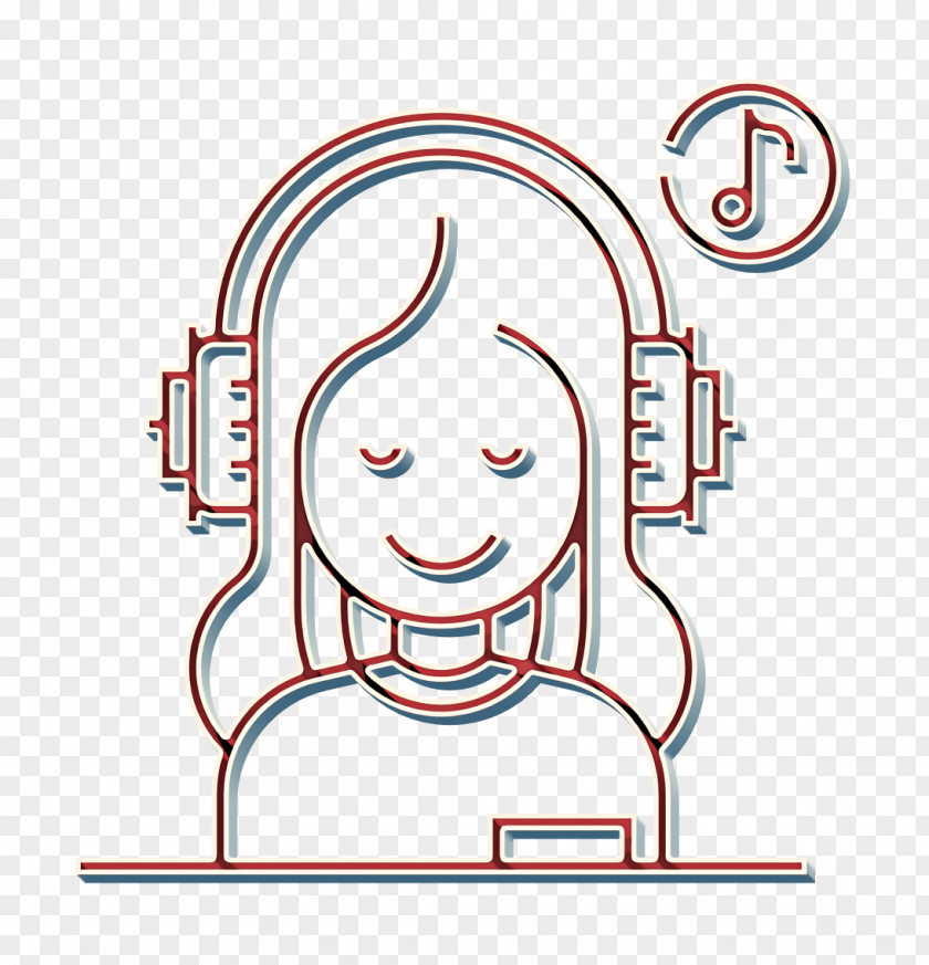 Smile Cheek Cure Icon Headphones Healthy Life PNG