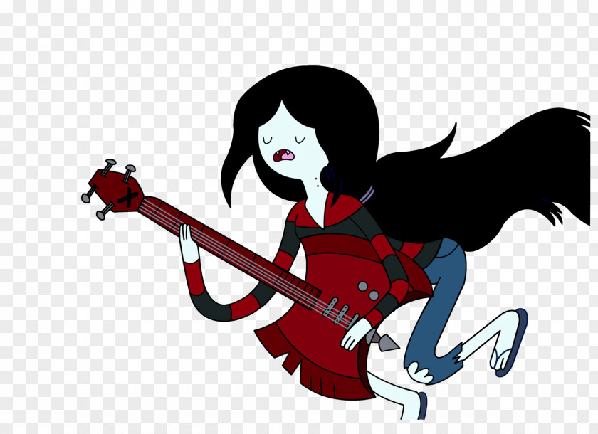 Bass Marceline The Vampire Queen Princess Bubblegum Finn Human Jake Dog Guitar PNG