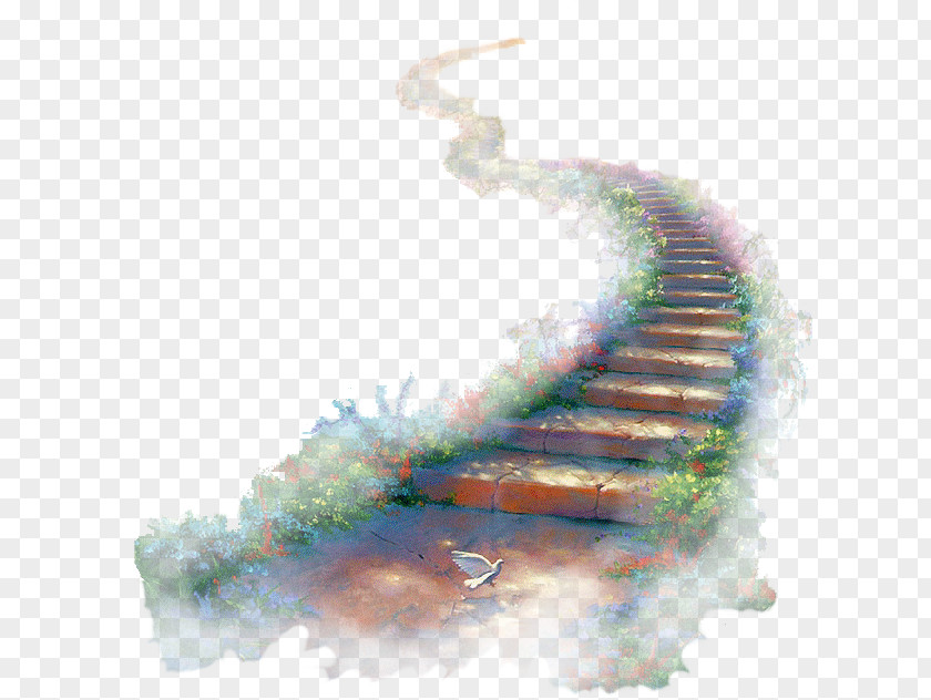 Water Watercolor Painting Stairway To Heaven Organism PNG