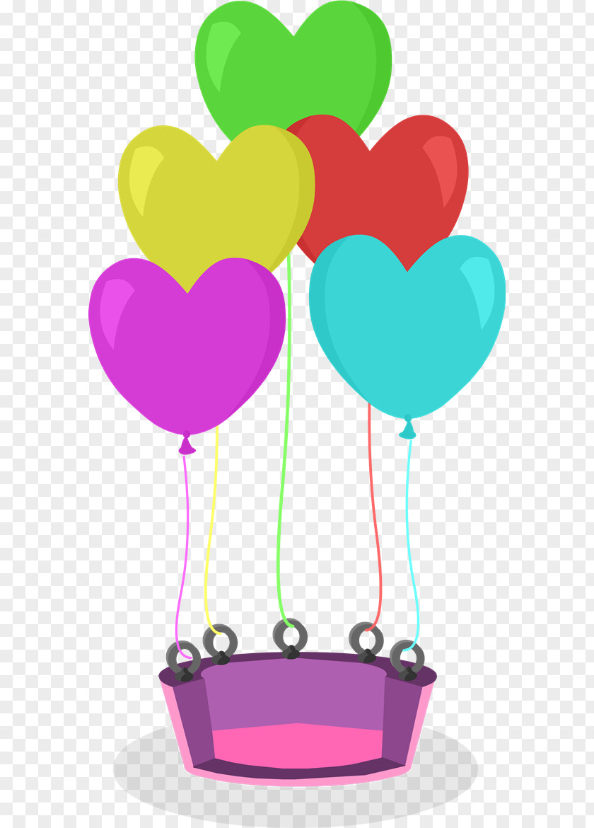 Apache Banner Clip Art Heart Pink M Balloon M-095 PNG