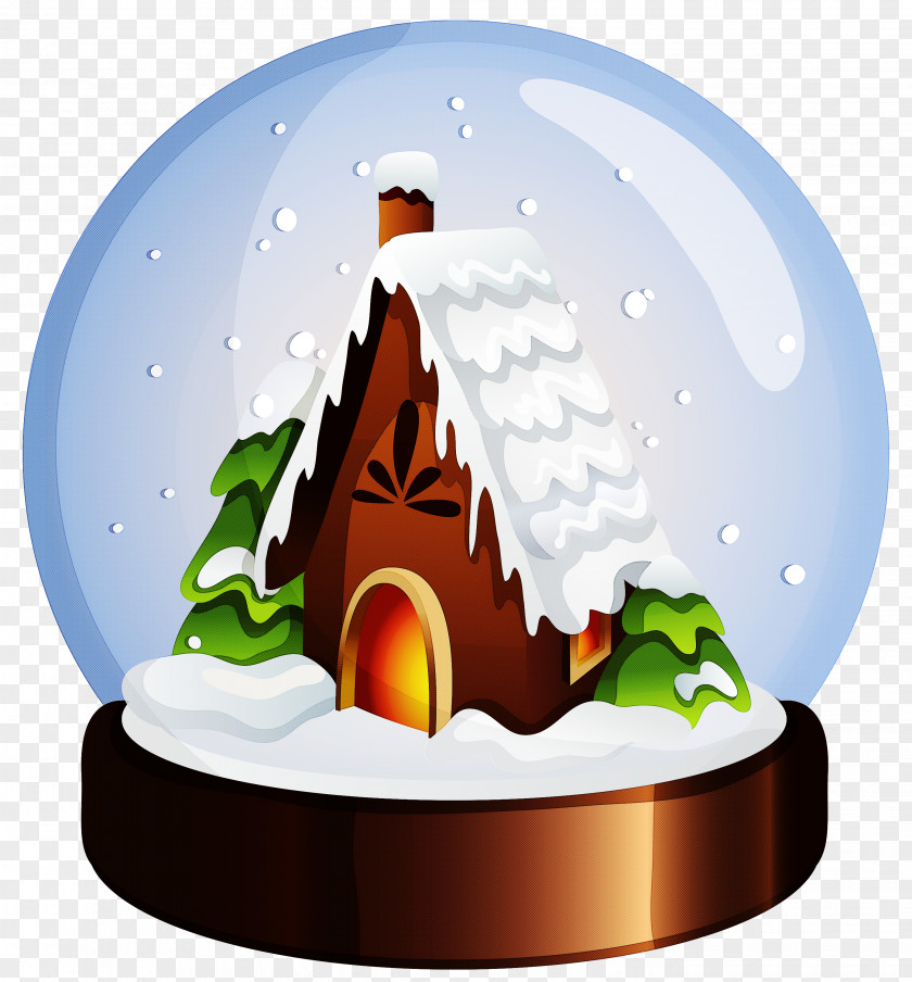 Cartoon Igloo Tree Landscape PNG