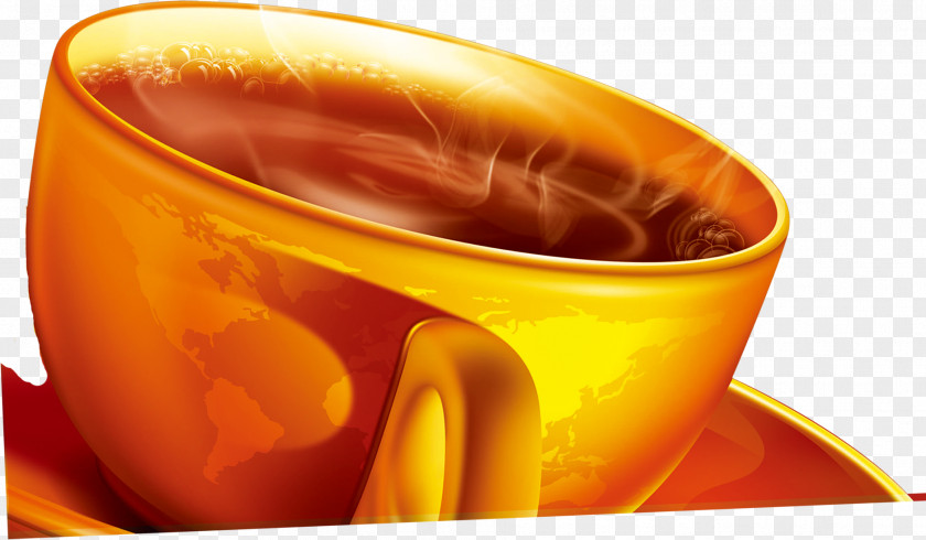 Gold Mug Coffee Cup Tea Cafe Wallpaper PNG
