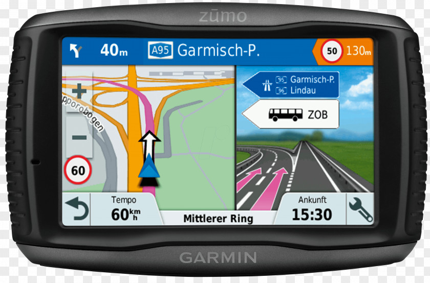 Motorcycle GPS Navigation Systems Europe Garmin Ltd. Zūmo 595 Automotive System PNG
