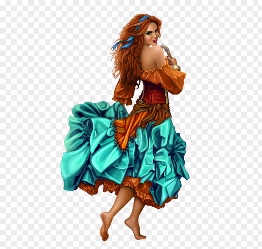 Woman Dance Art PNG