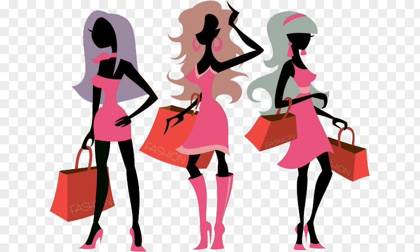 Woman Online Shopping Bags & Trolleys Fashion PNG