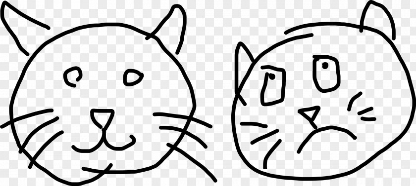Cat Head Drawing Line Art Clip PNG