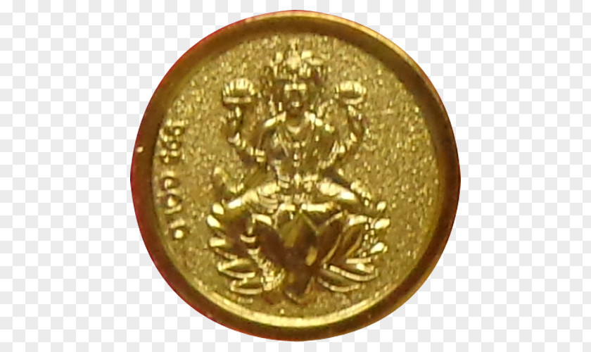 Gold Coin Silver Lakshmi PNG