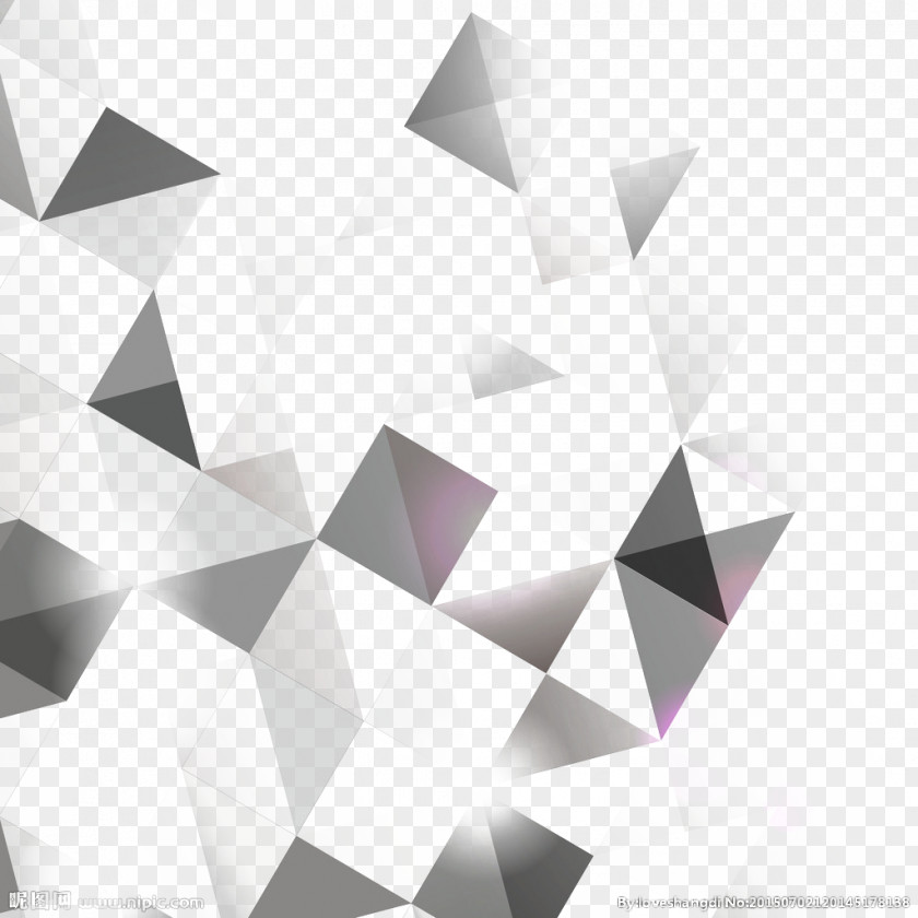 Posters Irregular Diamond Shading Black And White Concept PNG