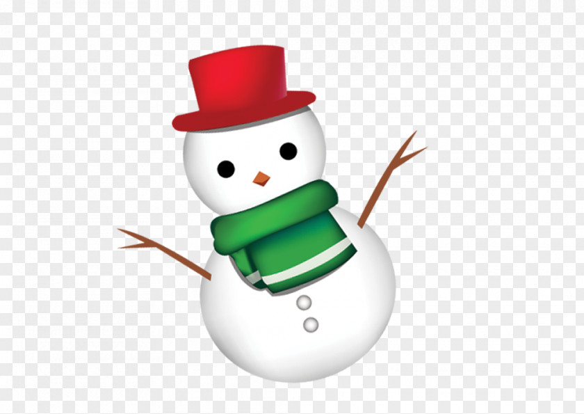 Cartoon Snowman Christmas PNG