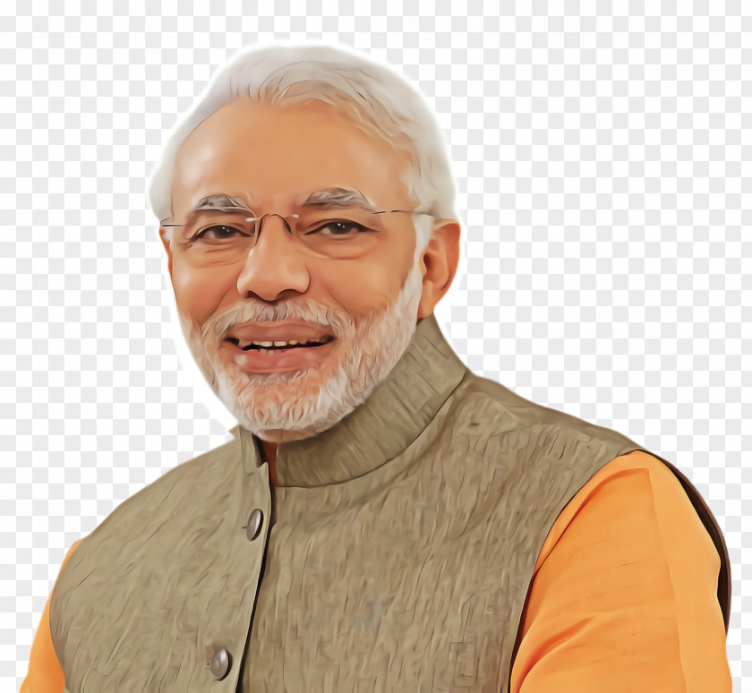 Elder Chin Modi Cartoon PNG