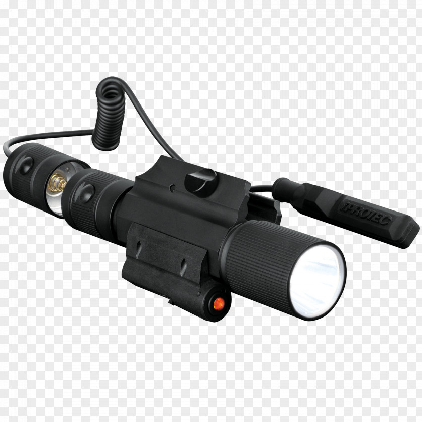 Laser Gun Flashlight Weaver Rail Mount Firearm Weapon PNG
