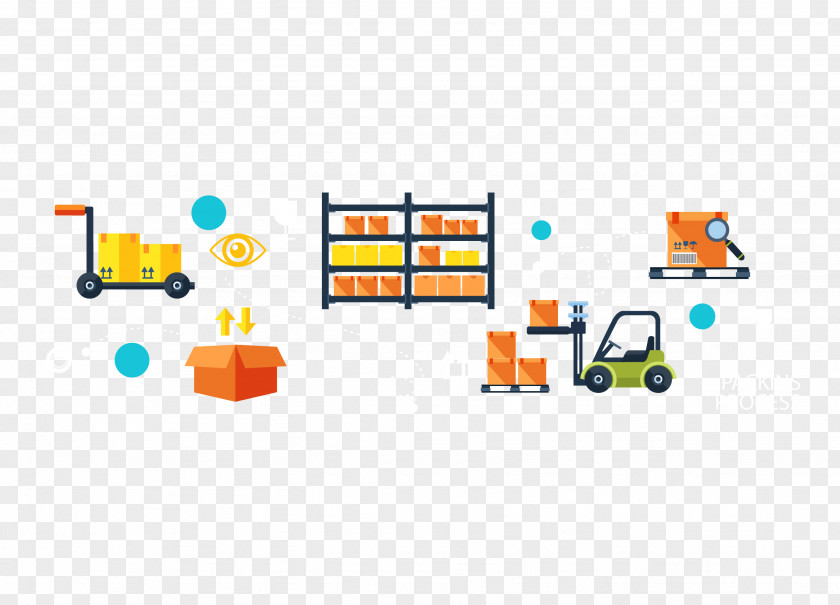 Logistics Warehouse Icon Vector Download PNG