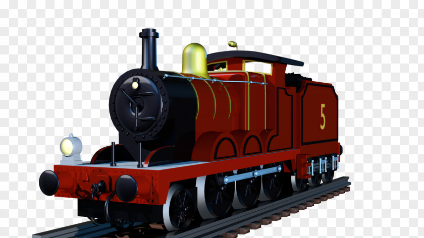 Steam Engine James The Red Train Diesel Locomotive PNG
