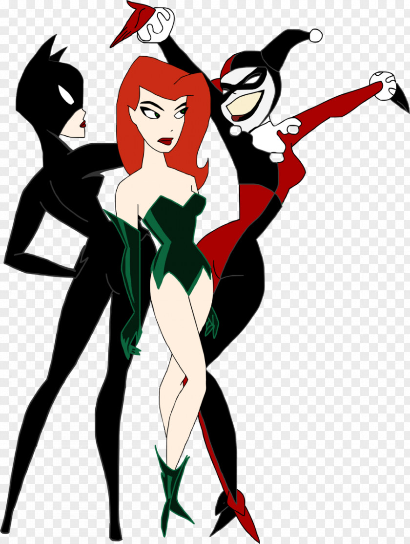 Zatanna Poison Ivy Harley Quinn Catwoman Joker Batman PNG