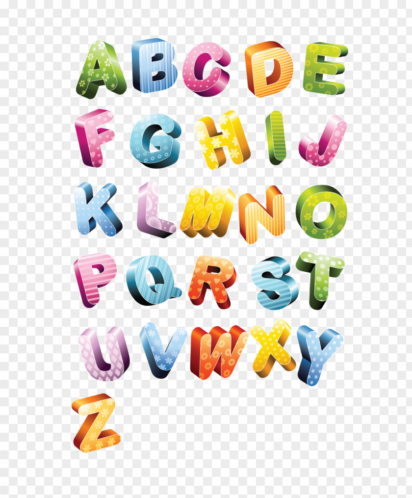 Colorful Alphabet Decoration Letter Clip Art PNG
