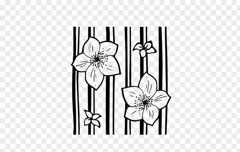 Lilyflower Floral Design Tile Pattern PNG