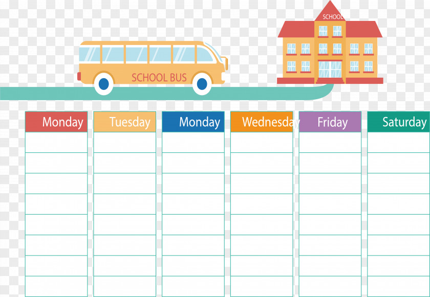 School Path Timetable PNG