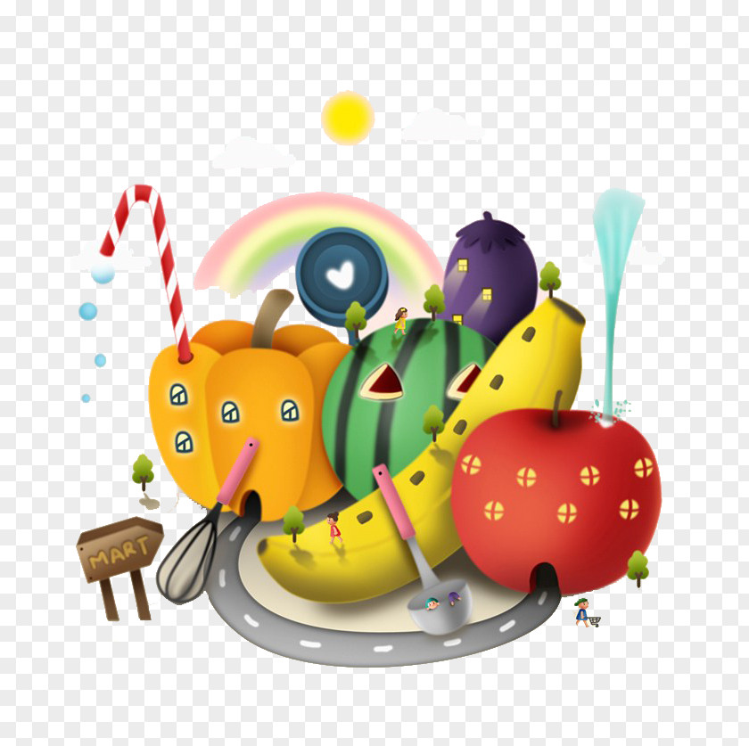 Fruits And Vegetables Vegetable Drawing Illustration PNG