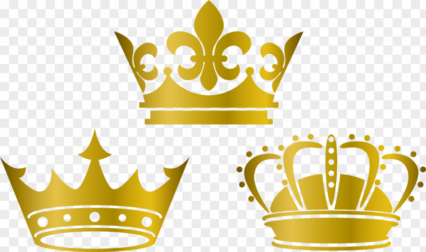 Gold Crown Lovely Vector Material Silk Wedding Dress Textile PNG
