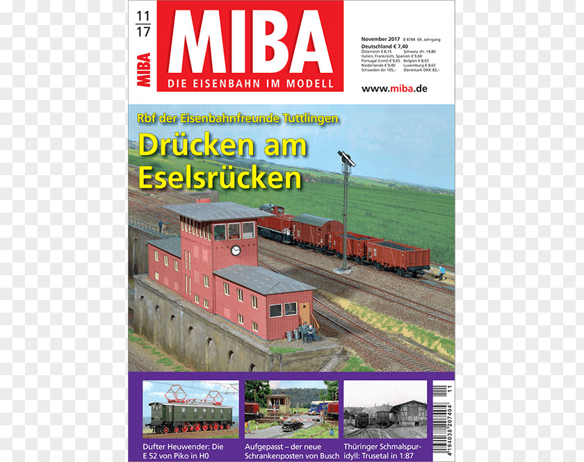 Miba! MIBA Modelspoormagazine Railroad Rail Transport Modelling PNG
