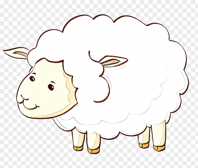 Clip Art Sheep Cattle Line Cartoon PNG