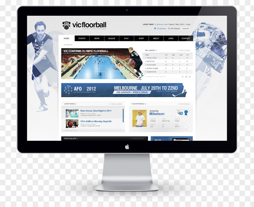 Floorball Wilhelm Marketing & Design Online Advertising Web Page PNG