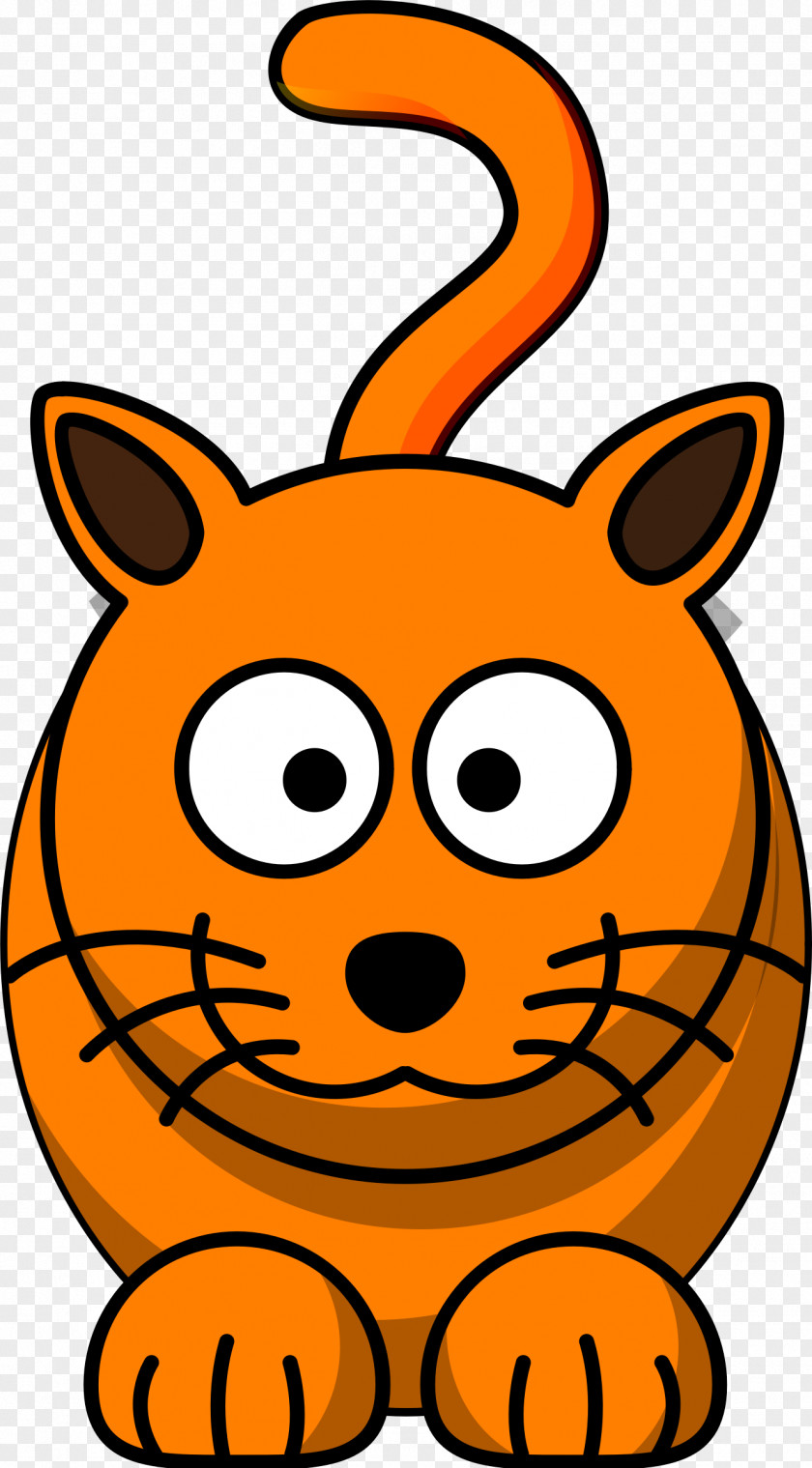 Ginger Cat Kitten Cartoon Clip Art PNG