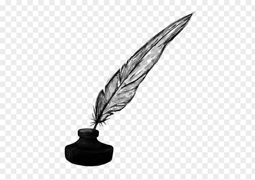 Ink Quill Paper Inkwell PNG