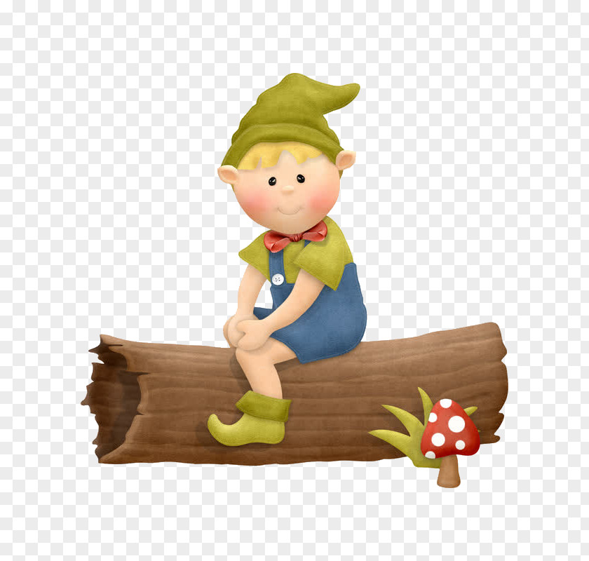 Little Boy Walking Gnome Dwarf Elf Clip Art Fairy Tale PNG