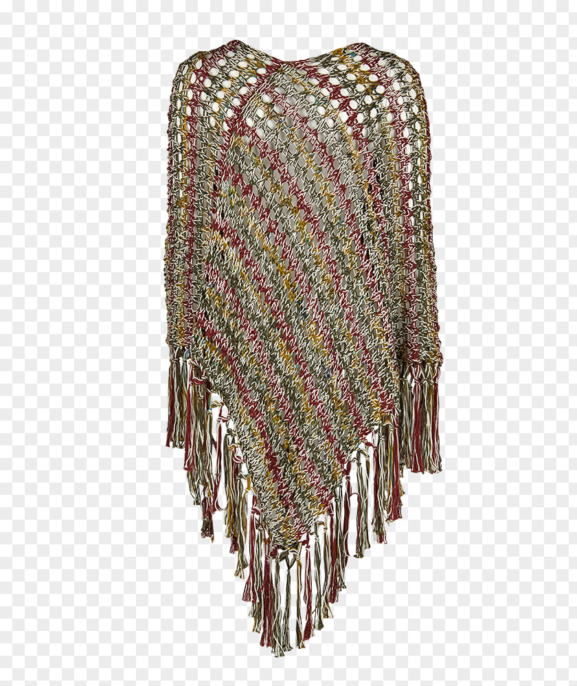 Poncho Shawl Sleeve Wool PNG