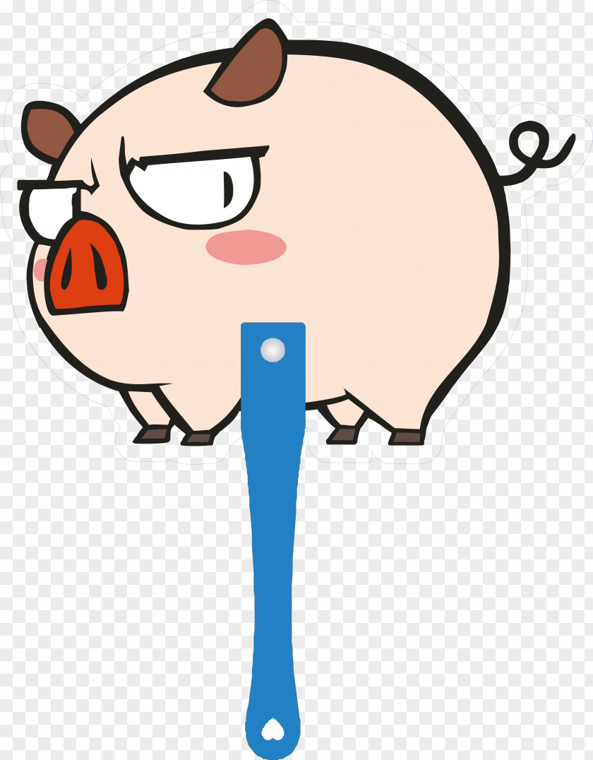 Cartoon Shape Fan IPhone 5s 6 Domestic Pig Wallpaper PNG