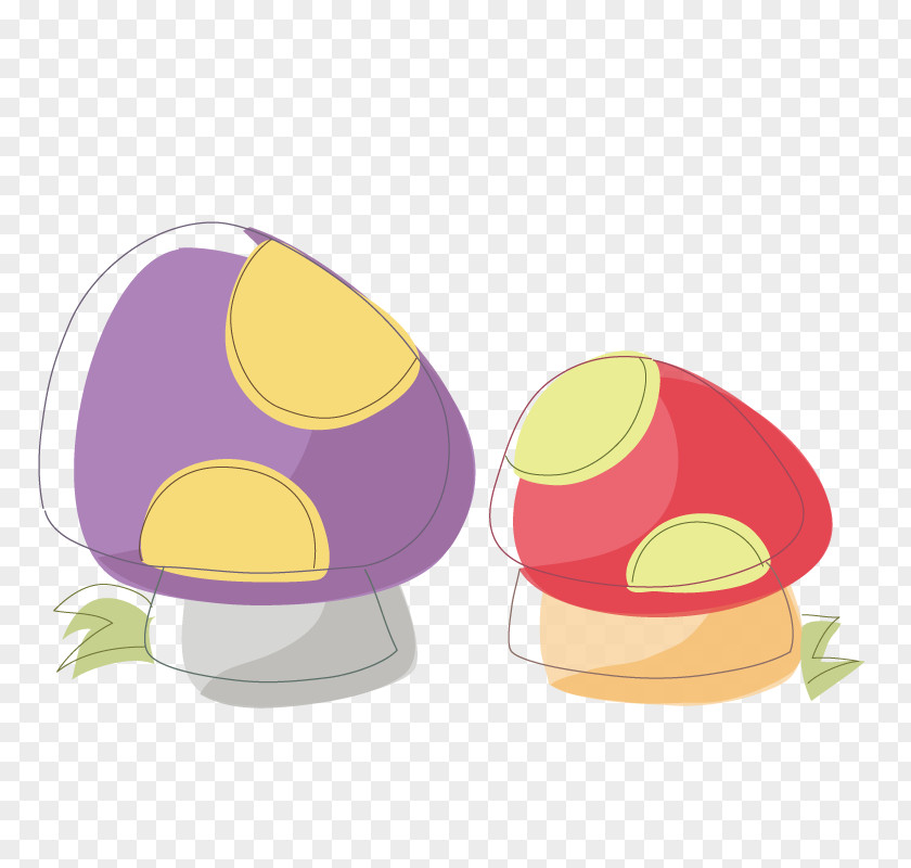 Color Mushrooms Adobe Illustrator PNG