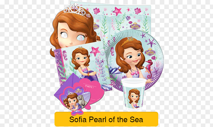 Plate Sofia The First Paper Party Plastic PNG
