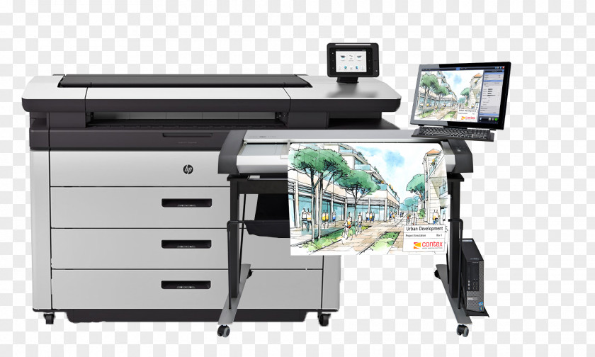 Scanner Hewlett-Packard Image Wide-format Printer Multi-function PNG